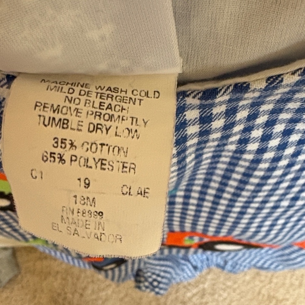 Kelly's Kids Vintage Blue Gingham Overalls - Picture 3 of 10